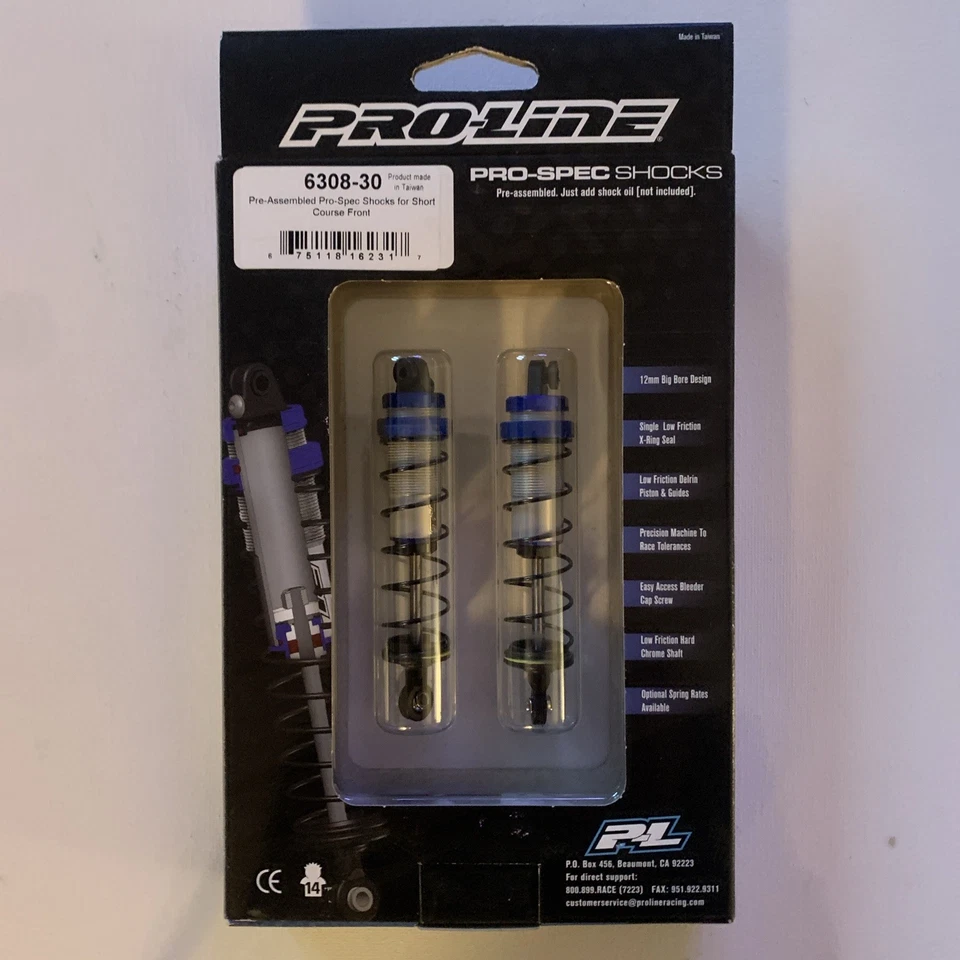 Pro-Line Pre-Assembled Front Pro Spec Shocks (Short Course) 6308-30 NEW - Image 3 of 3