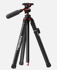 Freewell FW-T1 5-Section Carbon Fiber Real Travel Tripod Monopod with 360 Degree