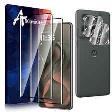 2 2 Pack Screen Protector Camera Lens Protector Moto Edge 2025 9H Bubble Free