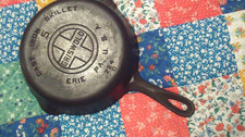 Griswold #5 cast iron large block logo skillet frying pan pitted