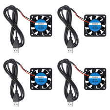 4-Pack 40mm x 10mm DC 5V USB Brushless Cooling Fan USB Brushless Cooling Fan
