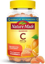Vitamin C 250 Mg per Serving, Dietary Supplement for Immune Support, 80 Gummies,