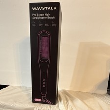 Imagen de Wavytalk Pro Steam Hair Straightener Brush 3-in-1 Faster Styling