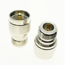 2PCS PL-259 UHF Male Plug to N-Type Female Jack RF Adapter Connector