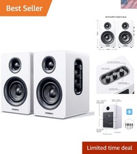 60W Carbon Fiber 3 Bluetooth Bookshelf Speake...