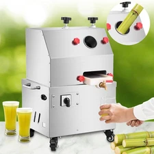 Commercial Sugar Cane Juicer Machine Juice Squeezer SugarCane Press Extractor--