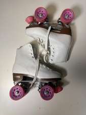 Chicago Women's Classic Roller Skates - Premium White Quad Rink Skates size 6