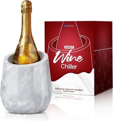 Marmor Weinkühler Eimer Sektkühler Eisfrei Tischplatte 750ml Flasche