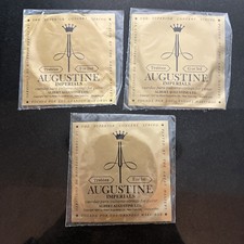 3 NEW Augustine Imperials Gold Classical Guitar Strings Trebles B/ G/E