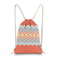 Drawstring Backpack Gym Sack Pack Bohemia Style String Bag Boho Sinch Sack Ca...