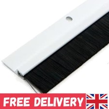 Door Seal Strip Aluminium 100cm - Draft Proofing & Soundproofing for Doors