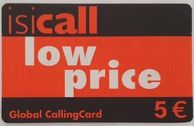 Prepaid Phone Card ISICALL Used
