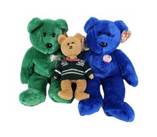 Ty Original Beanie Buddies Babies Clubby Large 1999 Blue 14" Official Club Bears
