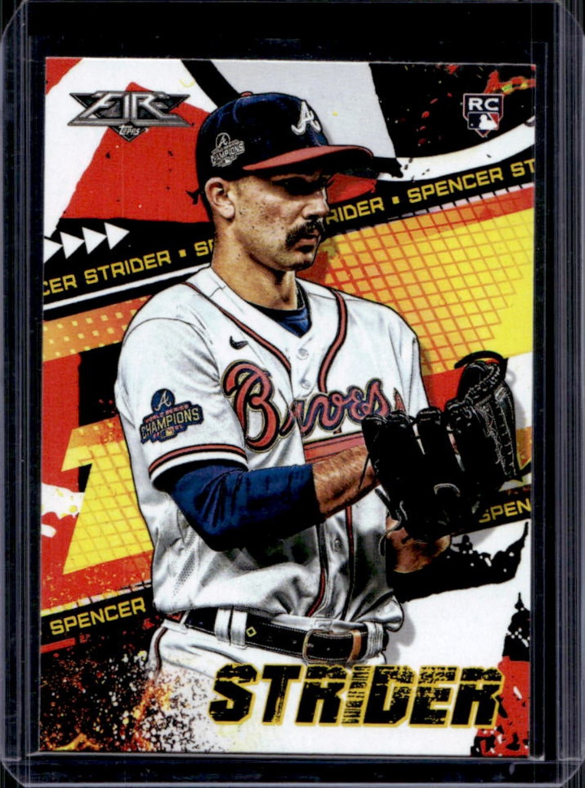 2022 Topps Fire Spencer Strider RC Rookie #32 Braves