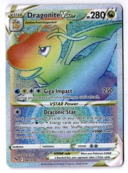 Dragonite VSTAR Rainbow Secret Rare 081/078 Pokémon GO