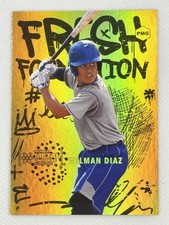 Wilman Diaz 2021 SkyBox Metal Fresh Foundation Orange PMG Precious Gems #/100