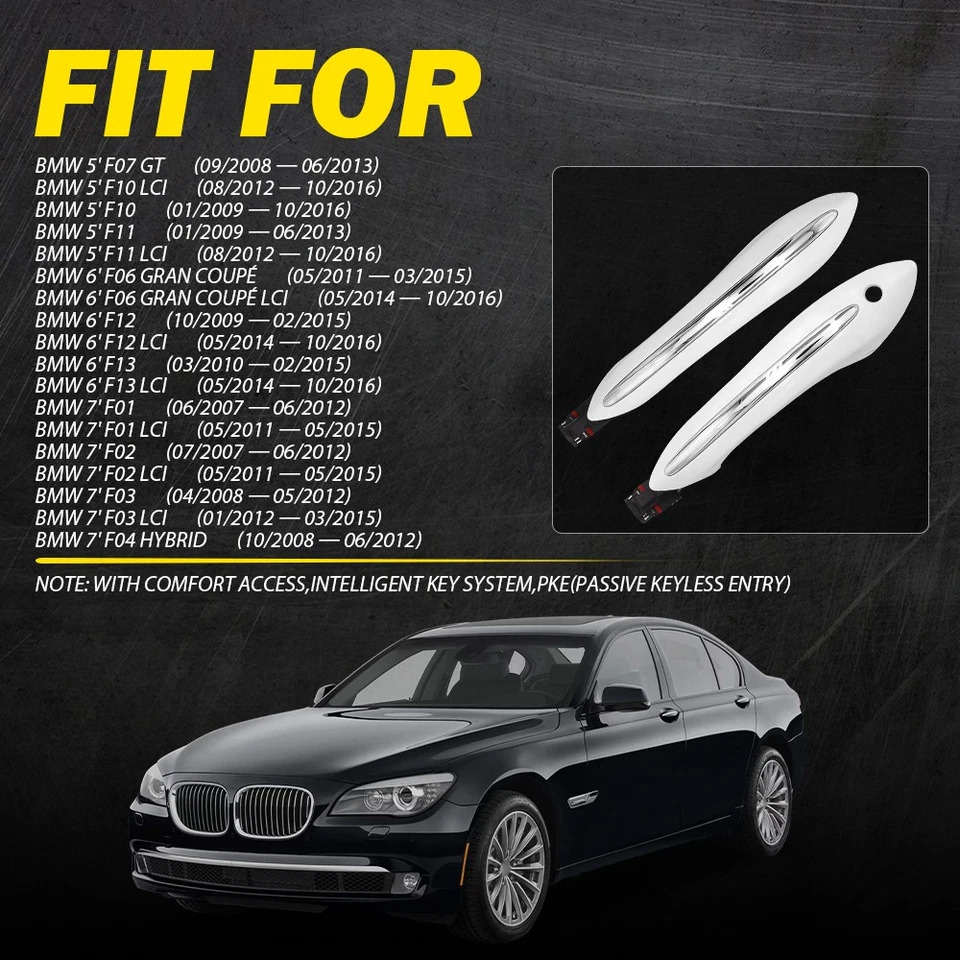 Комфортная наружная ручка двери для BMW 640i 550i 650i передняя левая правая сторона - Изображение 2 из 4