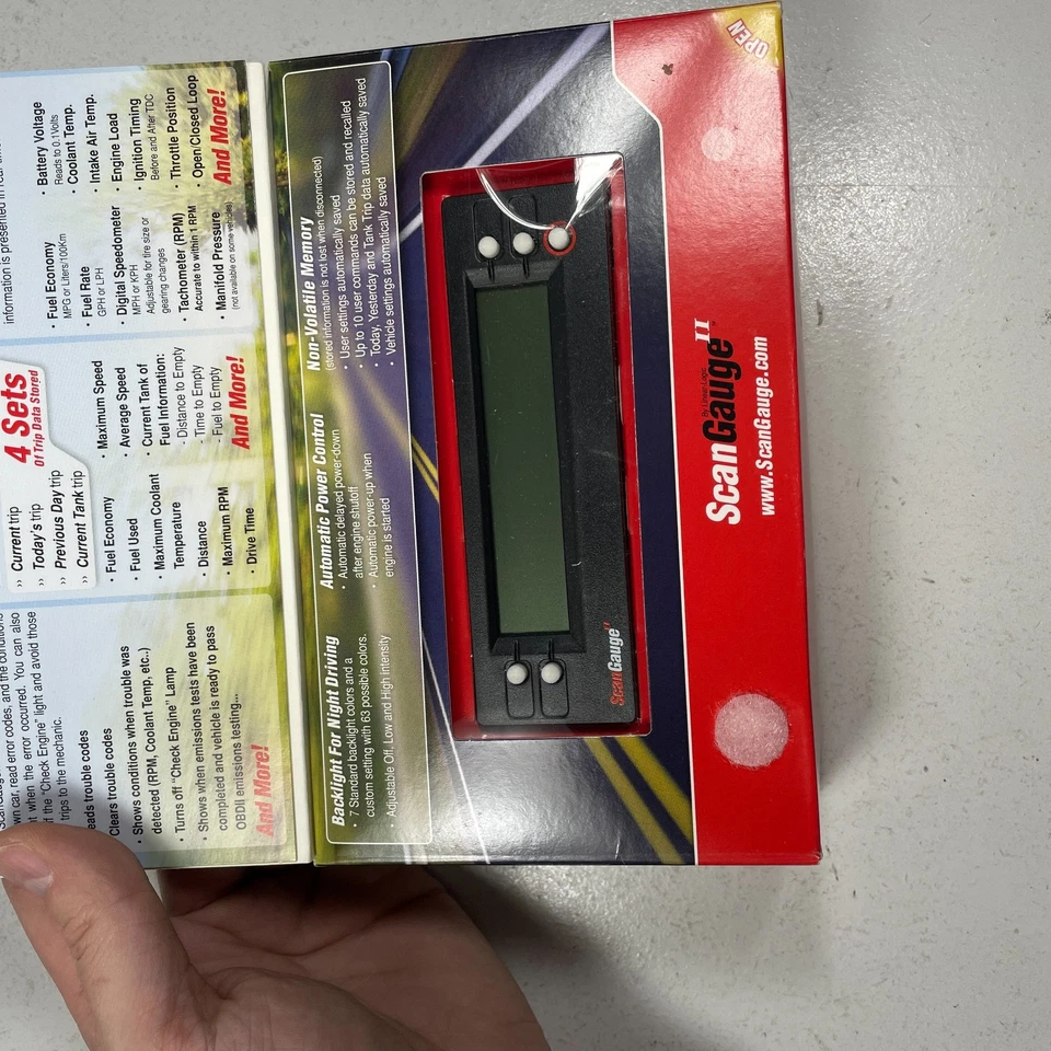 Medidor de escaneo 2 automático vehículo lector de códigos de computadora monitor ScanGauge II SG2 Foto 3 de 4