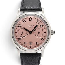 KURONO TOKYO Grand Jubilee Calendar CL25SL Automatic 38mm SS Pink Dial Watch