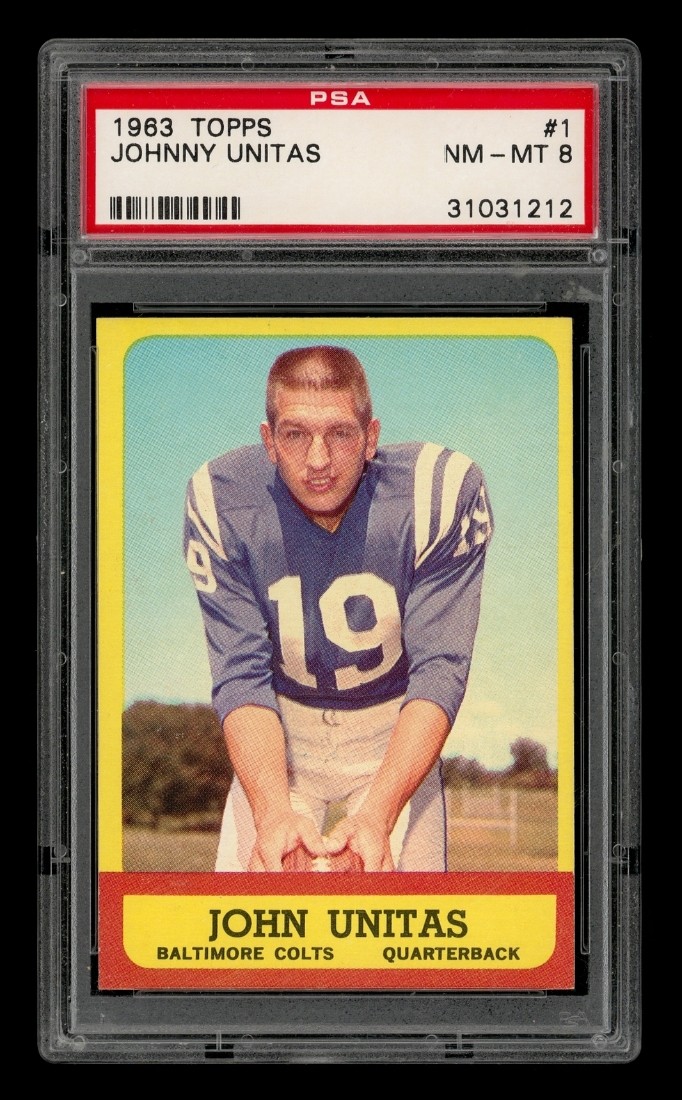 1963 Topps Set-Break #  1 Johnny Unitas PSA 8 NM-MT