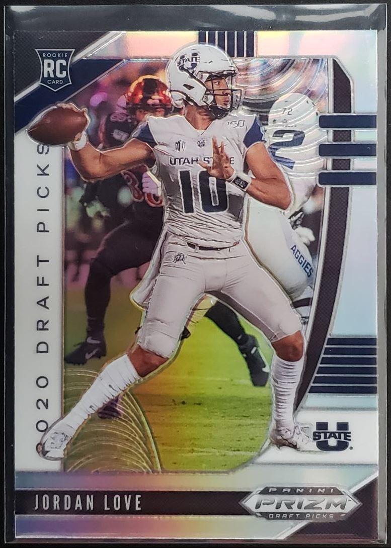 2020 Panini Prizm Draft Picks Silver Prizm Jordan Love RC #148 *B*