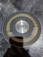 Doppio piatto giradischi stereo 1229Q con perno clip anello strobo originale vintage