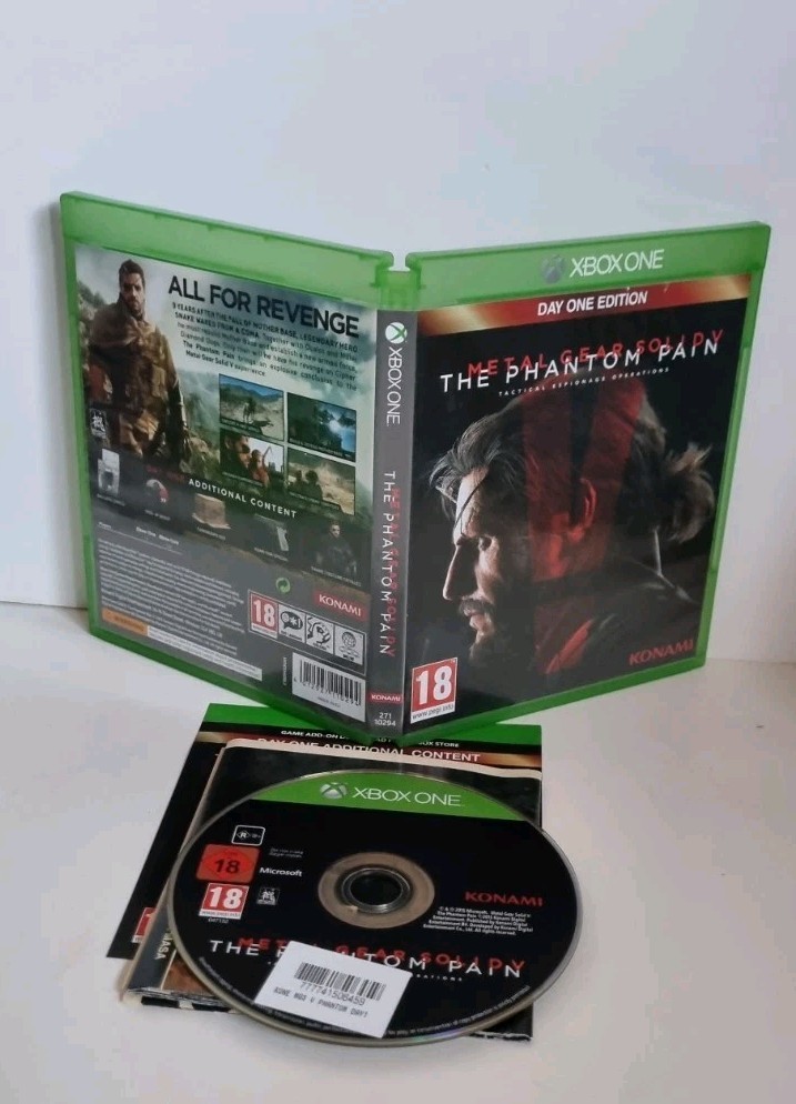 Metal Gear Solid V Phantom Pain (Xbox One, 2015) - Day One Edition & Map