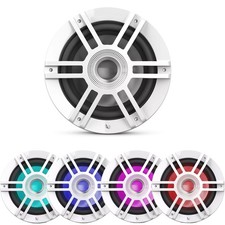 Infinity KAPPA 1010M 10" 900 Watt Peak Marine Multicolor RGB LED White Subwoofer