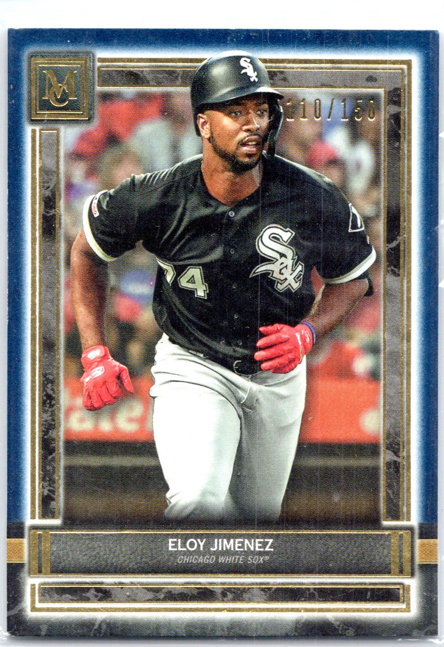 2020 Topps Museum Collection #68 Eloy Jimenez Sapphire #/150