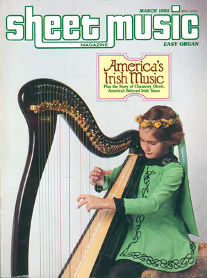 Sheet Music Magazine Mar 1985 Easy Organ Irish Music Chauncey Olcott Bedelia