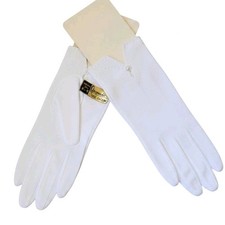 Penneys Gaymode Vintage Gloves Nylon Size 6.5-8  White Women's 50s 60s