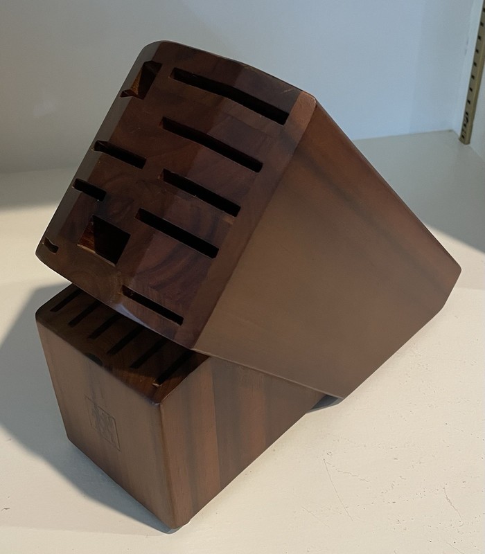 ZWILLING Pro Acacia 16-slot Dark Brown Knife Block Empty (Block only)