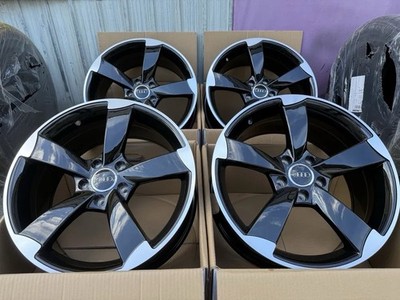 4 Neue Alufelgen 8,5x19 ET45 Schwarz GMP 19 Zoll Audi 5-Loch 112/100