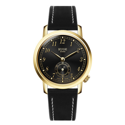 KUOE Kyoto OLD SMITH 90-007 Automatic Black Dial x Gold Case from JAPAN
