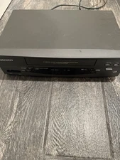 TESTED Daewoo DV-T5DN VCR Hi-Fi 4 Head VHS Cassette Player VCR Works No Remote