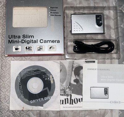 Ultra Slim Mini Digital Camera New Open Box Missing Strap