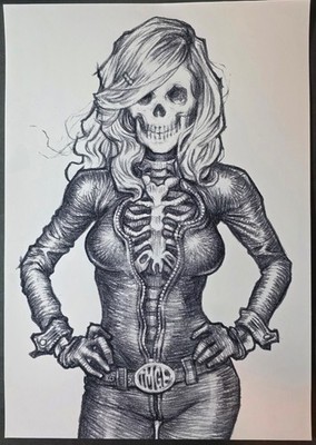 Rockin Jelly Bean Skeleton Girl POSTER Promotional Use Only Art Print