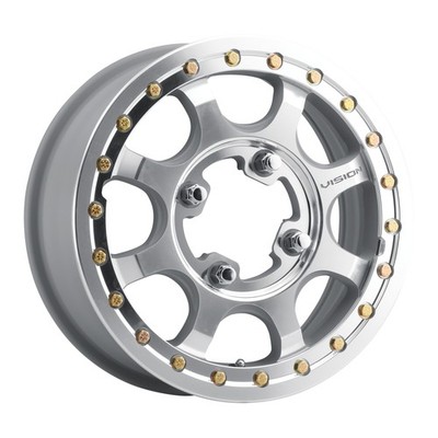 15x6 Vision 351BL Flow As-Cast Machined UTV BEADLOCK Wheel 4x137 (50.6mm)