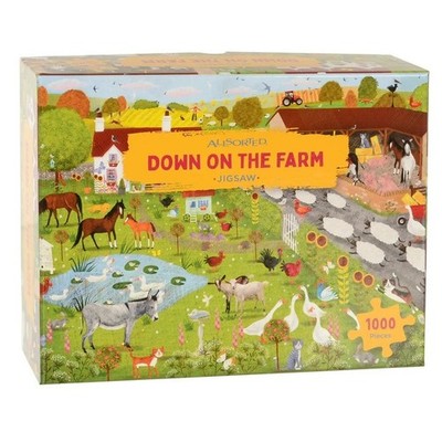 1000 Teile alle sortiert DOWN ON THE FARM Puzzle