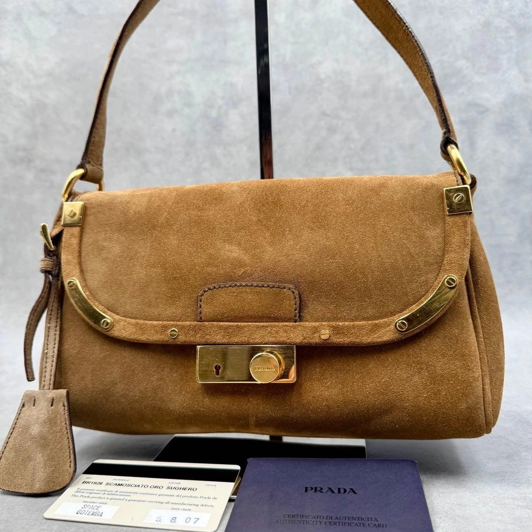 PRADA Suede Exterior Bags & Handbags for Women for sale - eBay