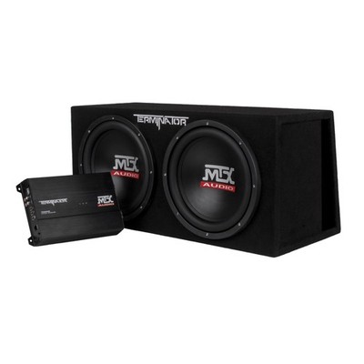 MTX Audio TNP212DV Terminator Series Dual 12'' Vented Enclosure and Mono Amp
