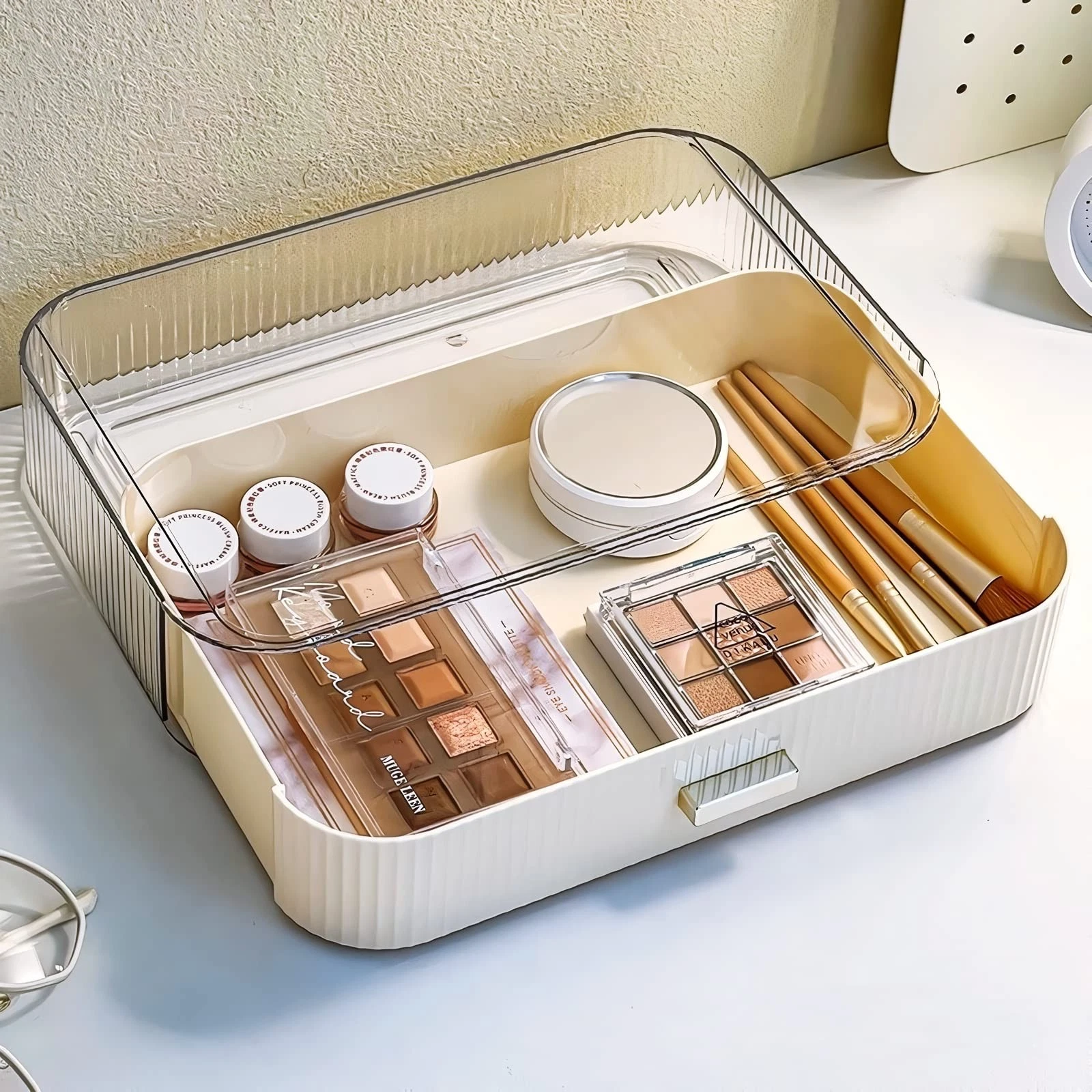 Stackable Plastic Organizer Big & Spacious Drawer | Organize Eyeshadow Palett...