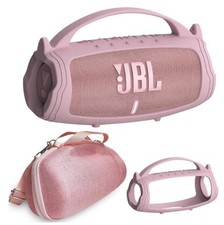 JCHPINE Silicone Cover and Hard Travel Case for JBL Charge 4 / Charge 5 Portable