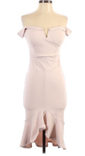 Guess Bodycon Cocktail Dress Women Small Light Pink Stretch Built-In Bra Wedding