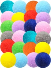 80-Pack Cat Toy Balls 10 Assorted Colors 1.25 Inch Diameter Suitable for All ...