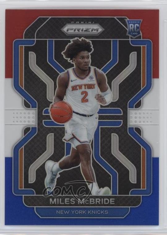 2021-22 Panini Prizm Red White & Blue Prizm Miles McBride #283 1s8
