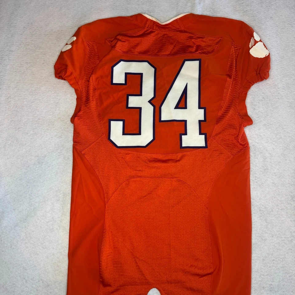 Camiseta de futebol Clemson Tigers #34 Nike laranja tamanho 44 L ACC NCAA - Imagem 4 de 4