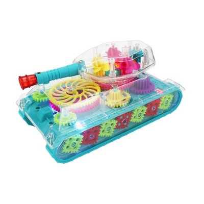 Creative Educational Tanks Vehicle With Moving Gears And Sound Effects