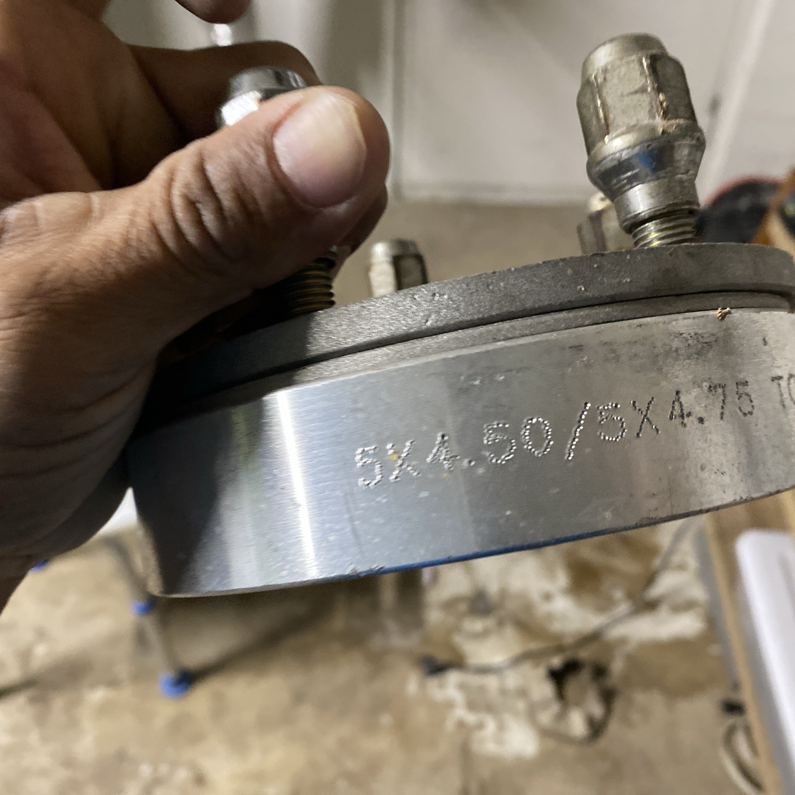 Wheel Spacer Adapter 5X100 to 5X114, 2.00" thick, (may fit Lamborghini replicas)