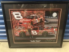 Dale Earnhardt Jr Autographed Sam Bass signed 23X 30 Print Titled, Trading Paint